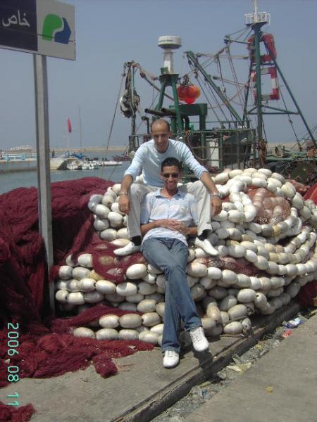 moi et oussa ds le port